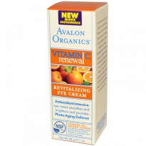 Avalon Organics, Vitamin C Renewal, Revitalizing Eye Cream, 1 oz (28 g)