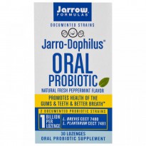 Jarrow Formulas, Jarro-Dophilus, Oral Probiotic, 1 Billion, Natural Fresh Peppermint Flavor, 30 Lozenges