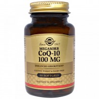 Solgar, Megasorb CoQ-10, 100 mg, 60 Softgels
