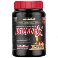 ALLMAX Nutrition, Isoflex, 100% Ultra-Pure Whey Protein Isolate (WPI Ion-Charged Particle Filtration), Chocolate Peanut Butter, 2 lbs (907 g)