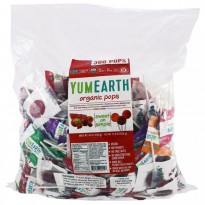 YumEarth, Organic Pops, Assorted Fruits Flavor, 300 Pops, 80 oz (2268 g)