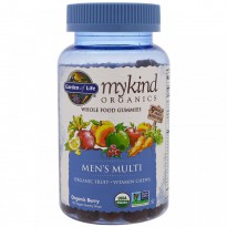 Garden of Life, Mykind Organics, Men's Multi, Organic Berry, 120 Gummy Drops