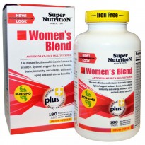 Super Nutrition, Women's Blend, Iron Free, 180 Tabs