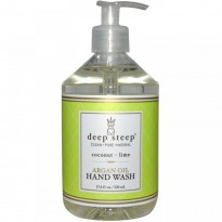 Deep Steep, Argan Oil Hand Wash, Coconut - Lime, 17.6 fl oz (520 ml)